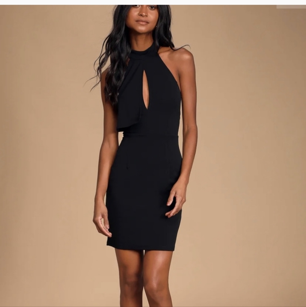 Lulu's Rayleigh black lace dress
